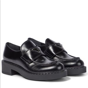 Prada loafers platform black